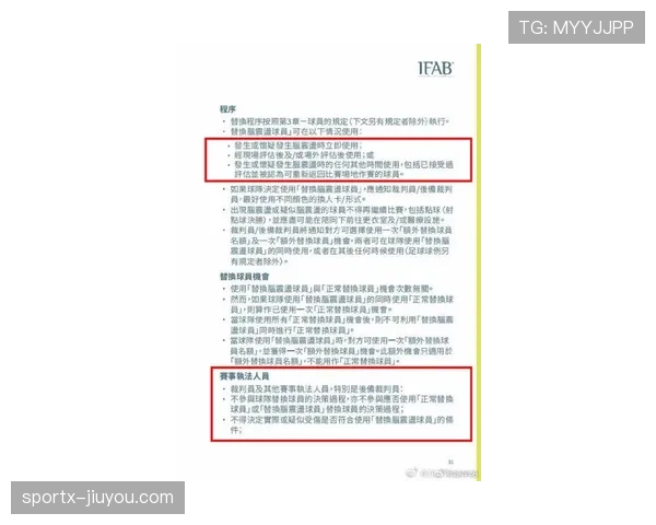 2026世界杯比赛中球员脑震荡换人规则是什么